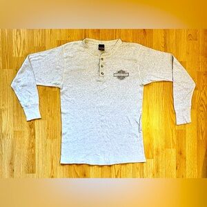 1997 Distressed Harley Davidson Long Sleeve Men’s T-Shirt Size XXS
